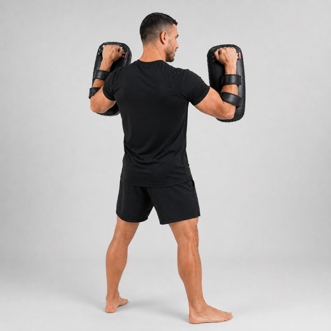 Black/White Bytomic Red Label Curved Thai Pads