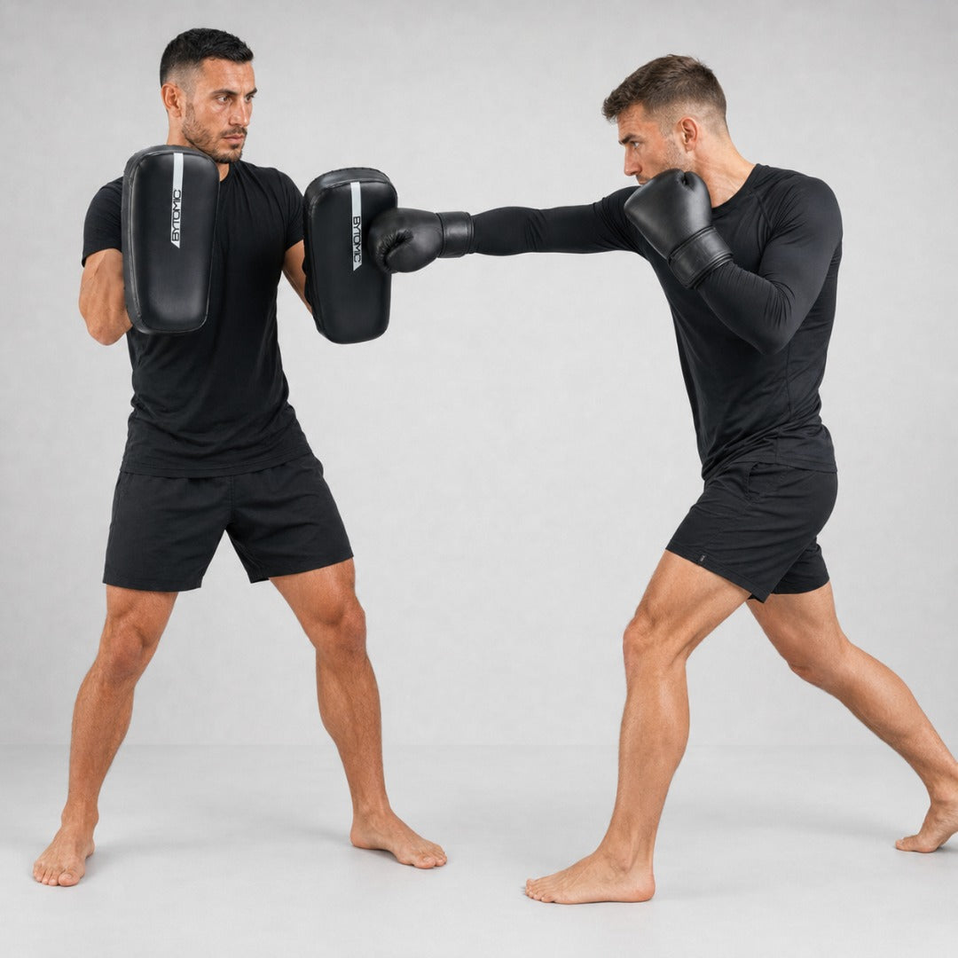 Black/White Bytomic Red Label Curved Thai Pads