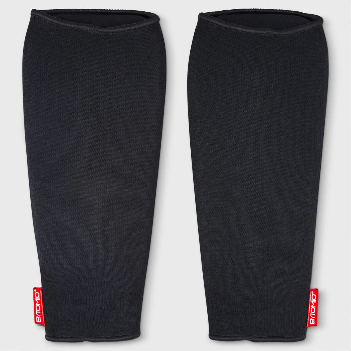 Black/White Bytomic Red Label Elasticated Shin Guards