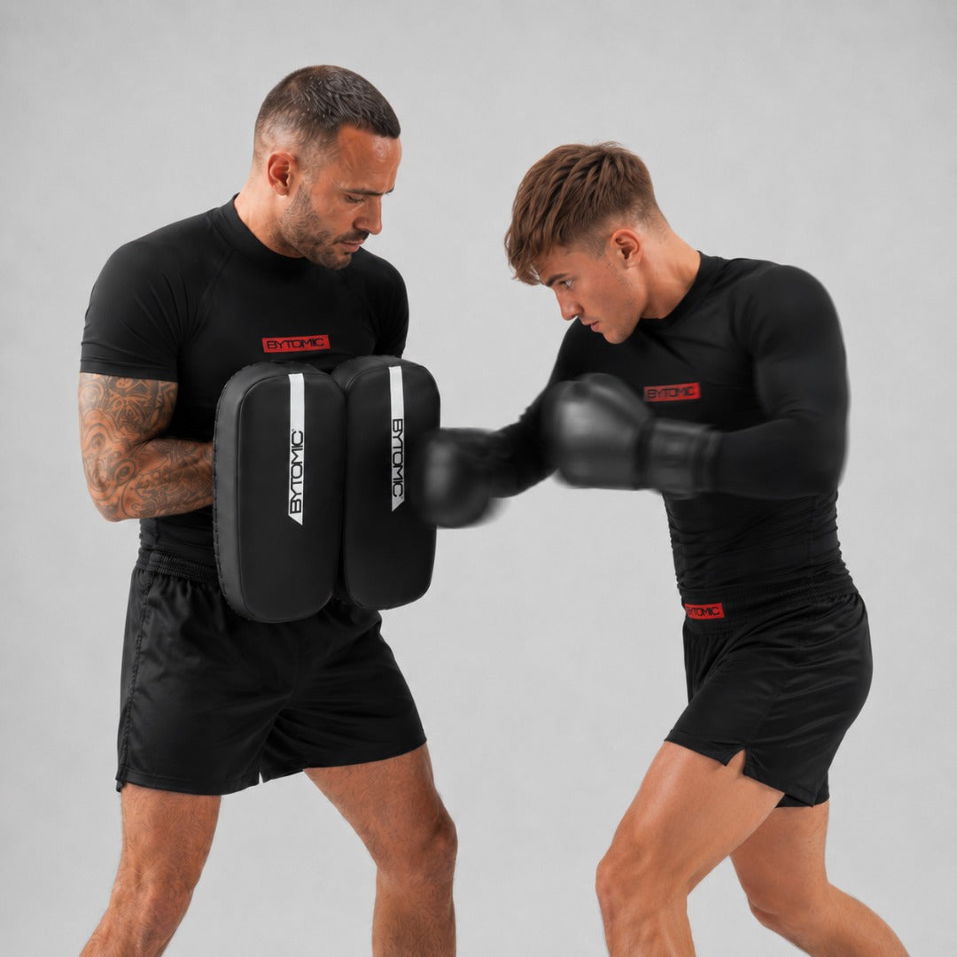 Black/White Bytomic Red Label Flat Thai Pads