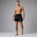 Black/White Bytomic Red Label Muay Thai Shorts
