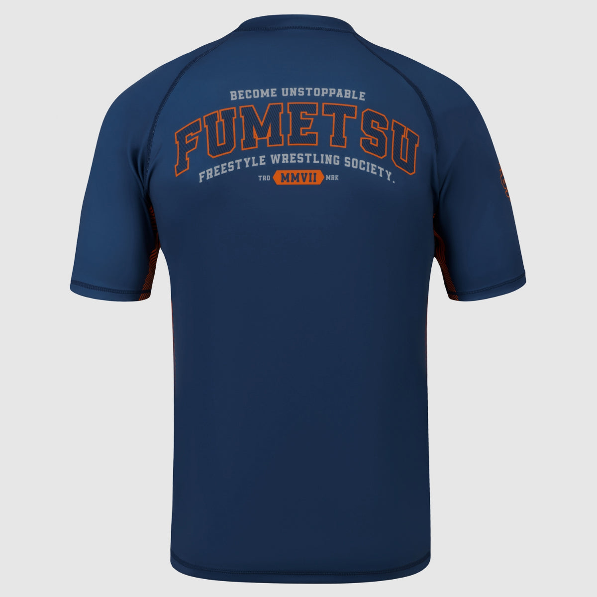 Navy Fumetsu Varsity Short Sleeve Rash Guard