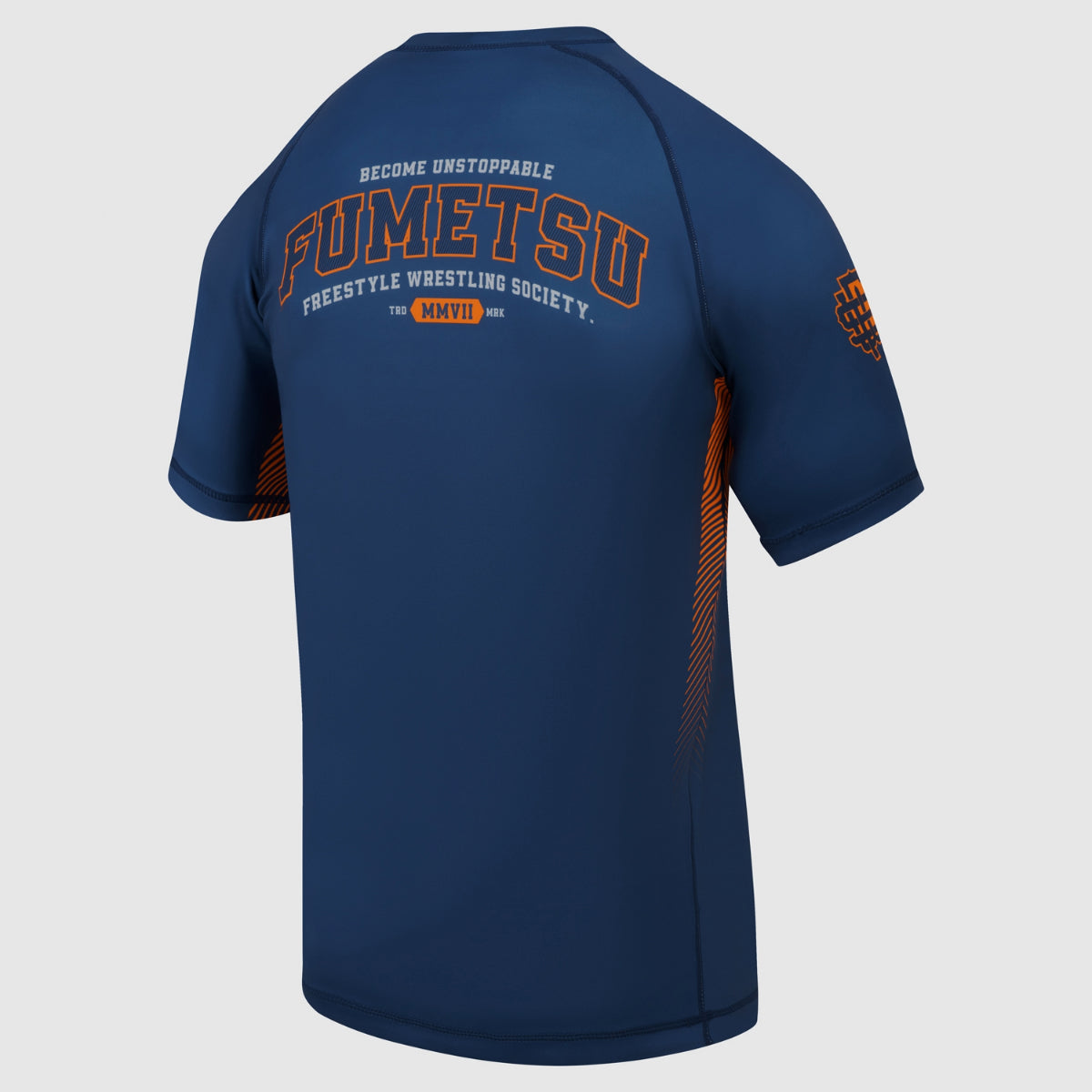 Navy Fumetsu Varsity Short Sleeve Rash Guard