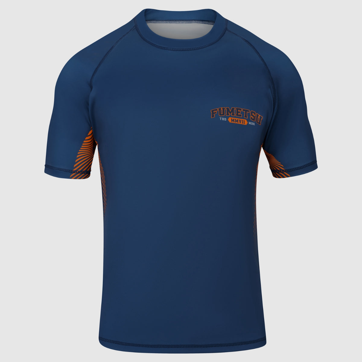 Navy Fumetsu Varsity Short Sleeve Rash Guard