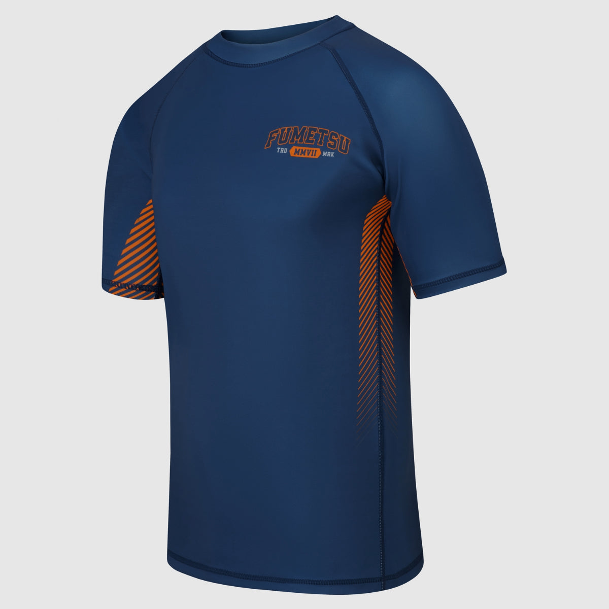 Navy Fumetsu Varsity Short Sleeve Rash Guard