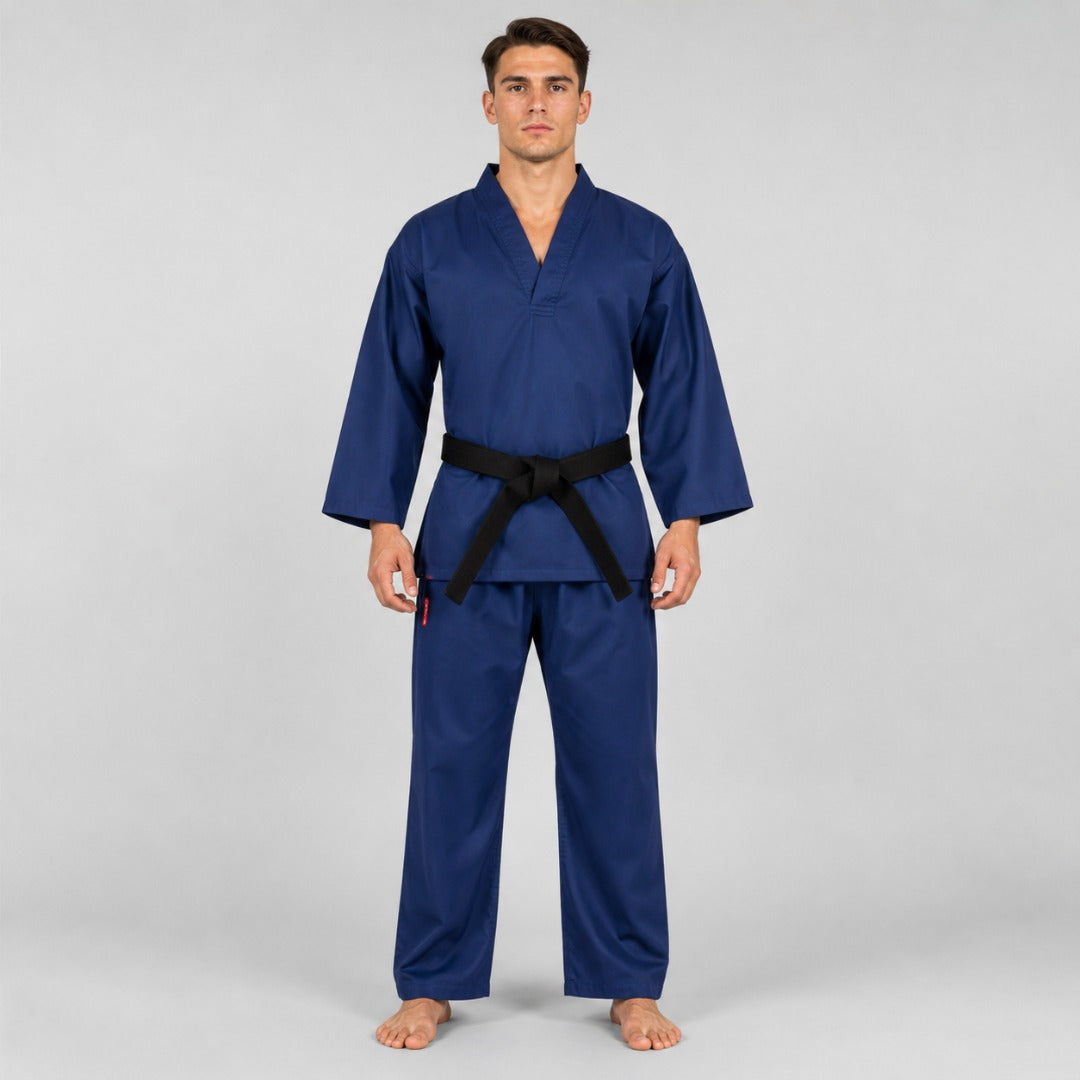 Blue Bytomic Red Label V-Neck Adult Martial Arts Uniform