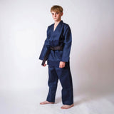 Blue Bytomic Red Label V-Neck Kids Martial Arts Uniform