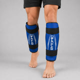 Blue/White Bytomic Axis V2 Shin Guards Lifestyle 4