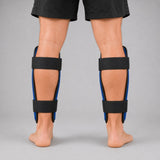 Blue/White Bytomic Axis V2 Shin Guards Lifestyle 6