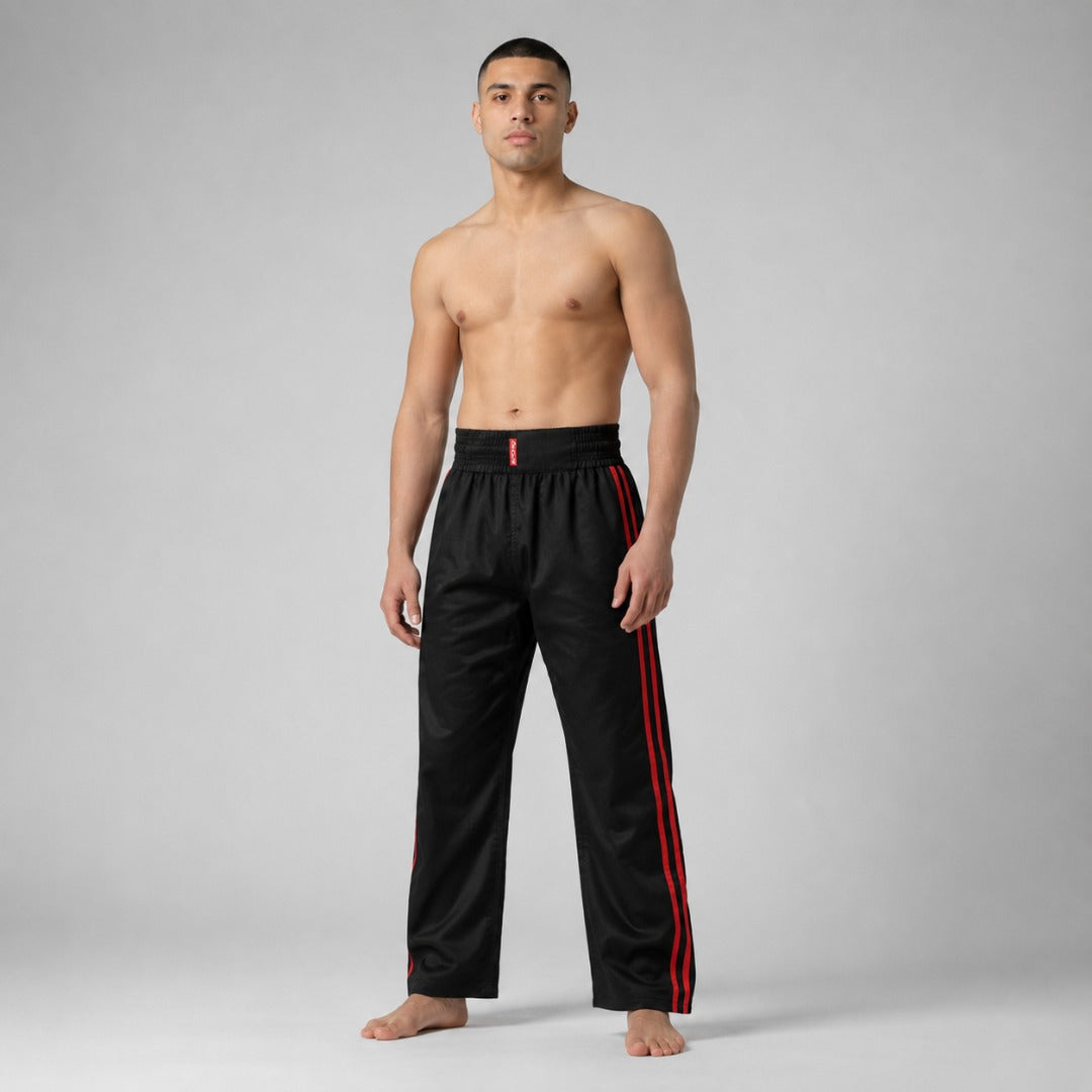 Bytomic Red Label Contact Pants with Stripe Black/Red