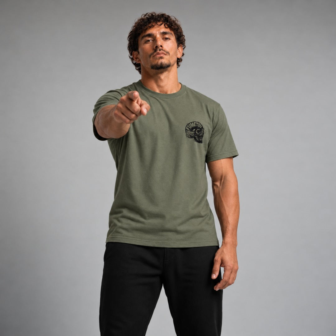 Fumetsu Combat Mind T-Shirt Khaki Lifestyle 1