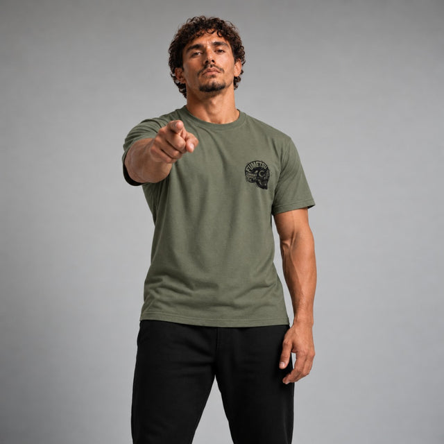 Fumetsu Combat Mind T-Shirt Khaki Lifestyle 1