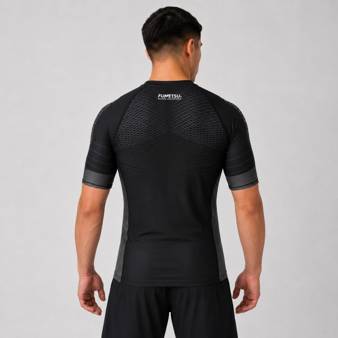 Black/Black Fumetsu Competitor MK2 Short Sleeve Rash Guard