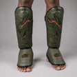 Fumetsu Dragon Slayer Shin Guards Khaki/Orange Photoshoot 1