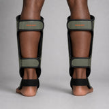 Fumetsu Dragon Slayer Shin Guards Khaki/Orange Photoshoot 2