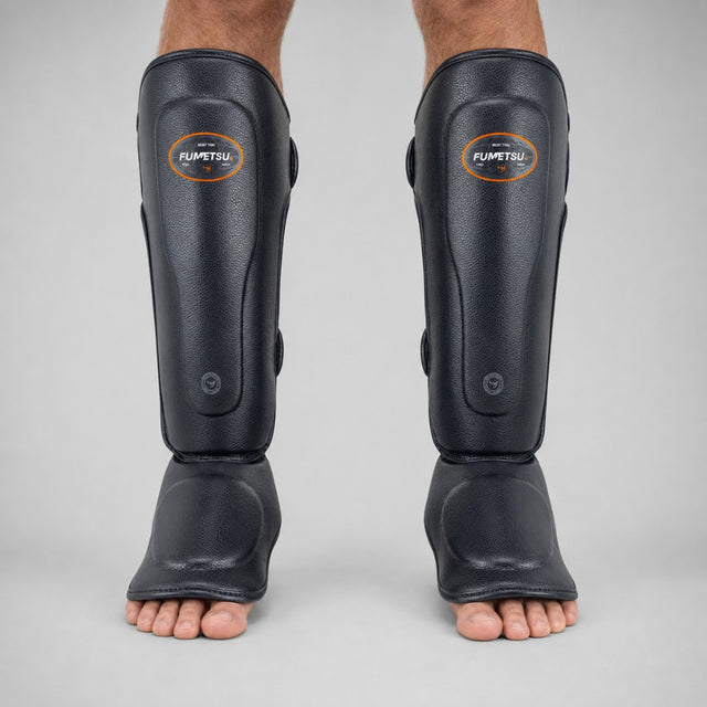 Fumestu FMT1 Thai Shin Guards Black Lifestyle 1