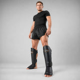Fumestu FMT1 Thai Shin Guards Black Lifestyle 3