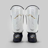 Fumetsu Dragon Slayer Shin Guards White/Black/Gold