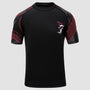 Black/Red Fumetsu Anaconda Womens Short Sleeve Rash Guard