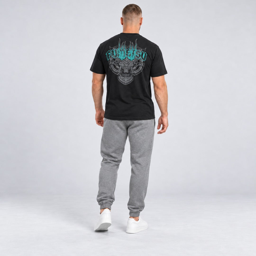 Fumetsu Inked - Tiger T-Shirt Black/Grey/Teal at Bytomic 2