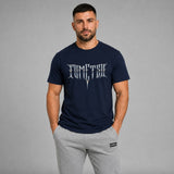Fumetsu Brushed Metal T-Shirt Navy Lifestyle 2