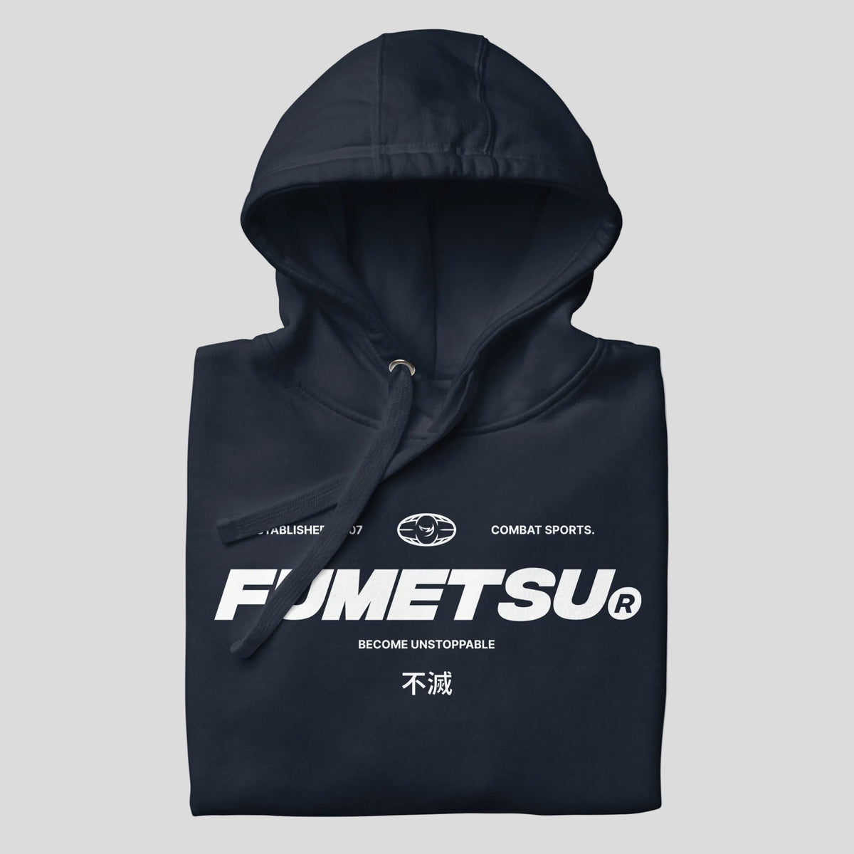 Fumetsu Combat Core Hoodie Navy Folded