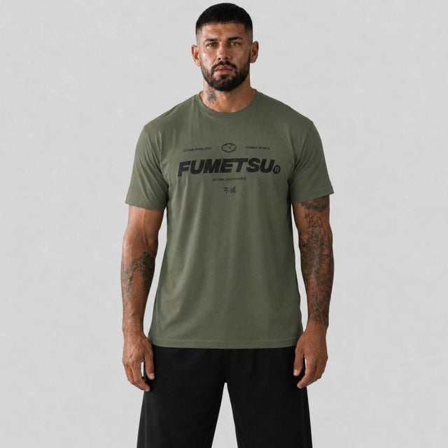 Fumetsu Combat Core T-Shirt Khaki Lifestyle 1