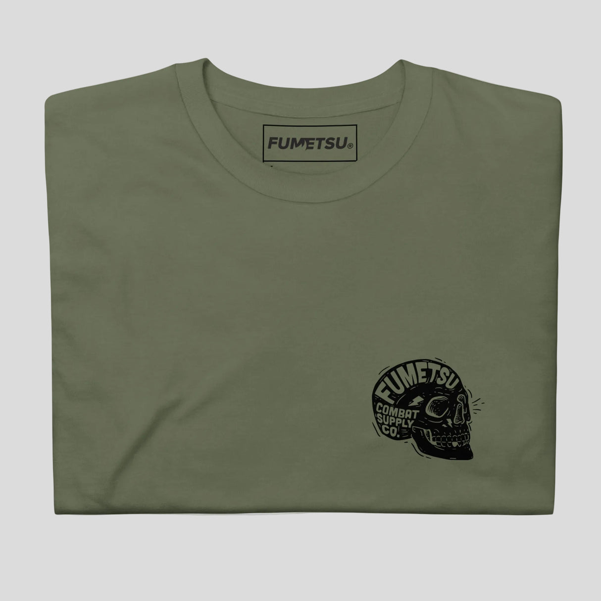 Fumetsu Combat Mind T-Shirt Khaki Folded