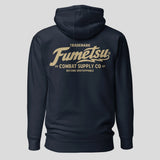 Fumetsu Combat Supply Co. Hoodie Navy/Gold Back