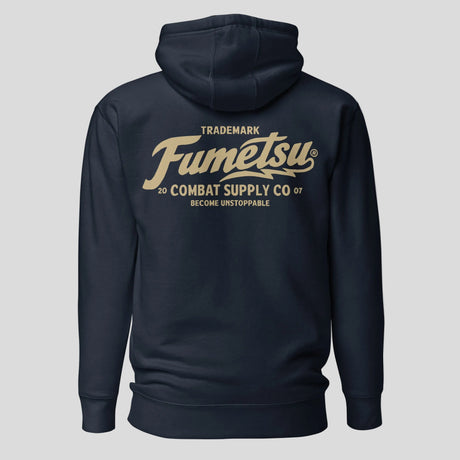 Fumetsu Combat Supply Co. Hoodie Navy/Gold Back
