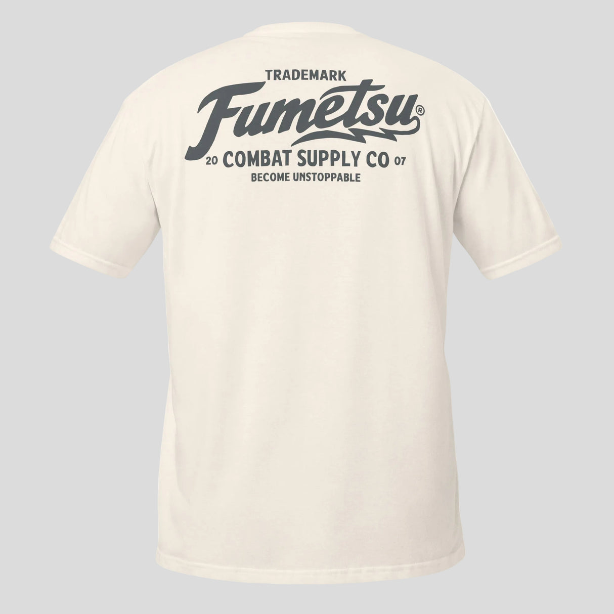 Fumetsu Combat Supply Co. T-Shirt Natural/Grey Back