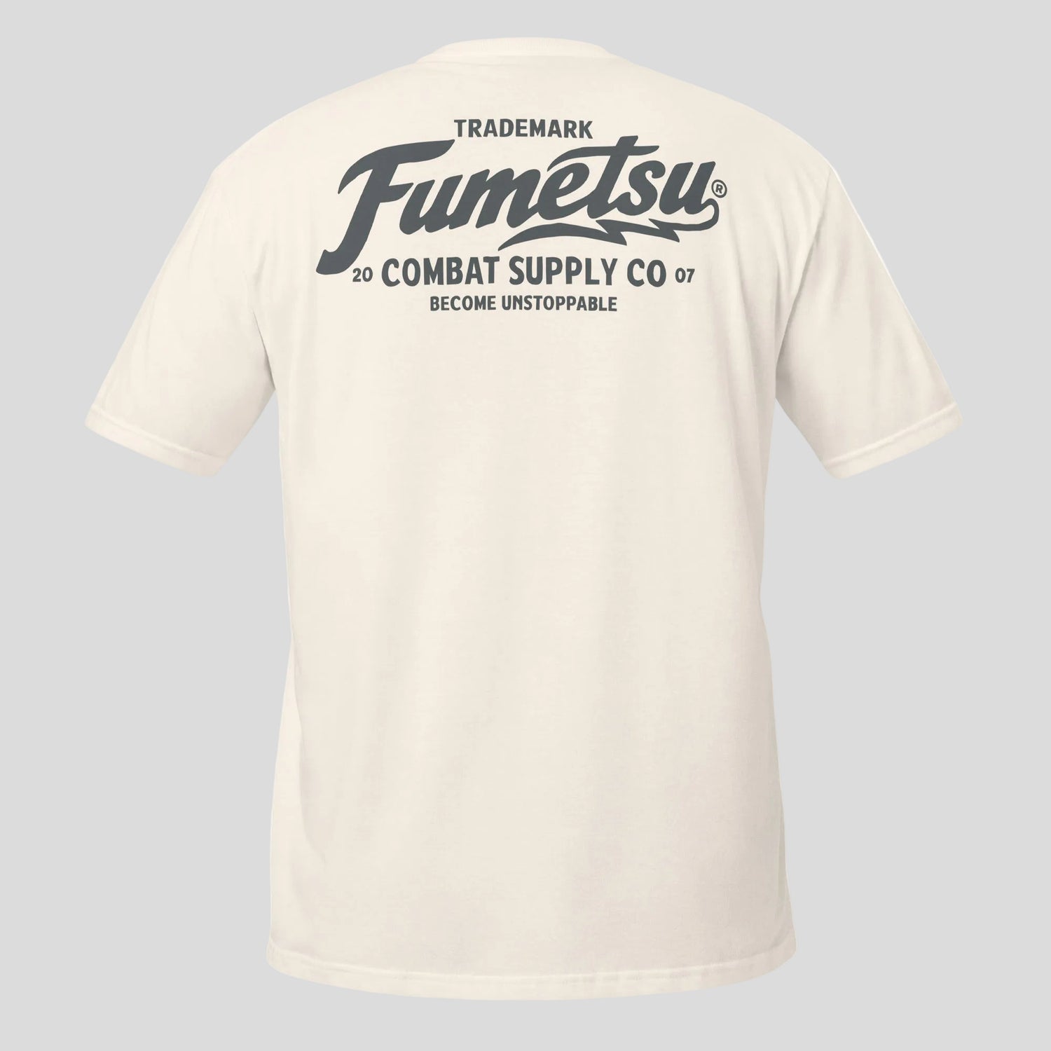 Fumetsu Combat Supply Co. T-Shirt Natural/Grey Back