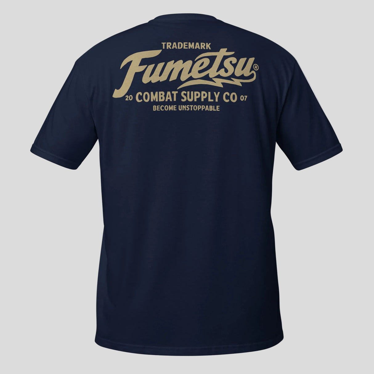 Fumetsu Combat Supply Co. T-Shirt Navy/Gold Back