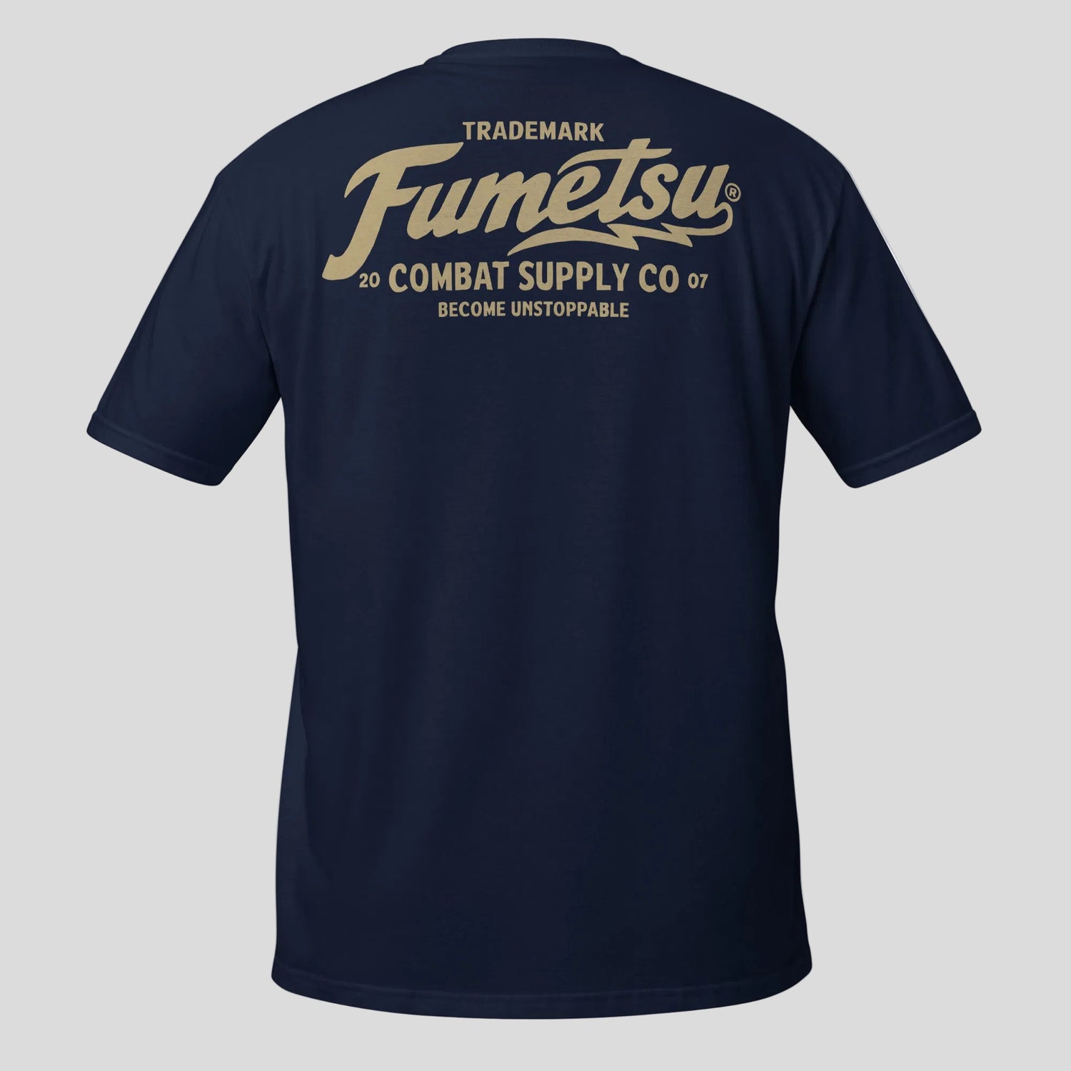 Fumetsu Combat Supply Co. T-Shirt Navy/Gold Back