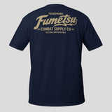 Fumetsu Combat Supply Co. T-Shirt Navy/Gold Back