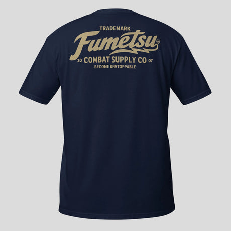 Fumetsu Combat Supply Co. T-Shirt Navy/Gold Back