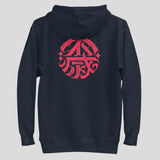 Fumetsu Ikigai Hoodie Navy/Red Back