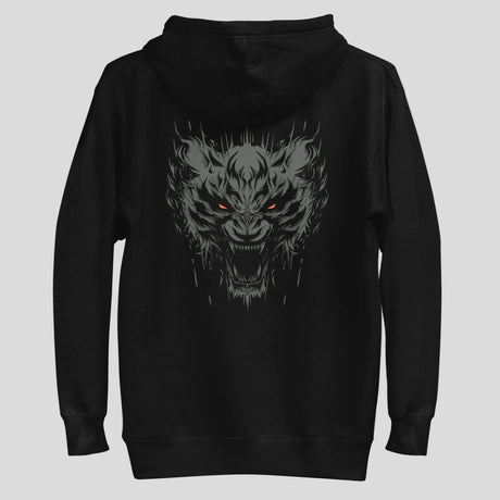 Fumetsu Immortal Tiger Hoodie Black/Orange Back