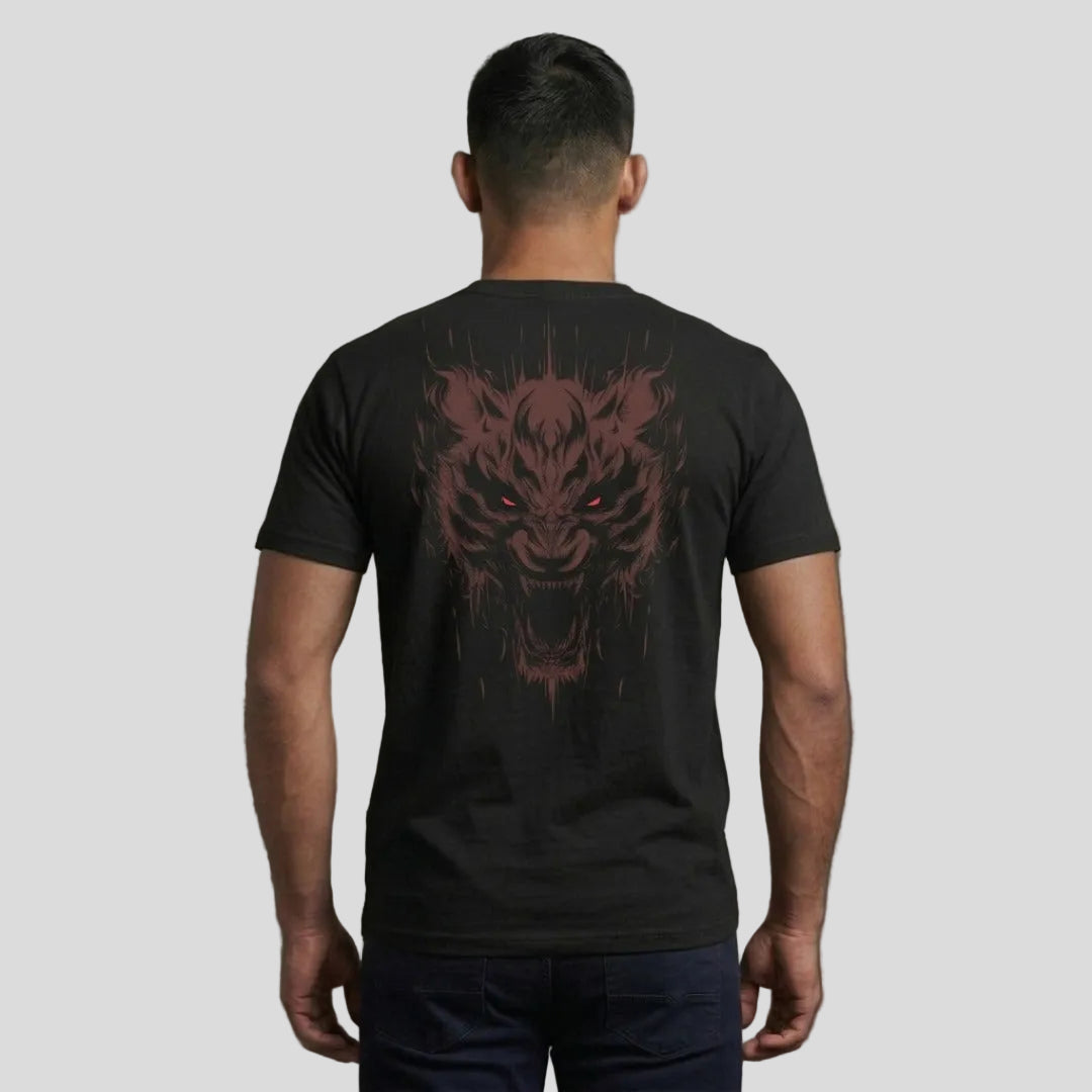 Fumetsu Immortal Tiger T-Shirt Black/Red Lifestyle