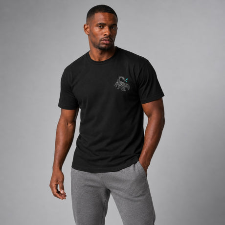 Fumetsu Inked - Scorpion T-Shirt Black/Grey/Teal Lifestyle 3