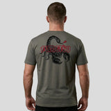Fumetsu Inked - Scorpion T-Shirt Charcoal/Red Lifestyle 2