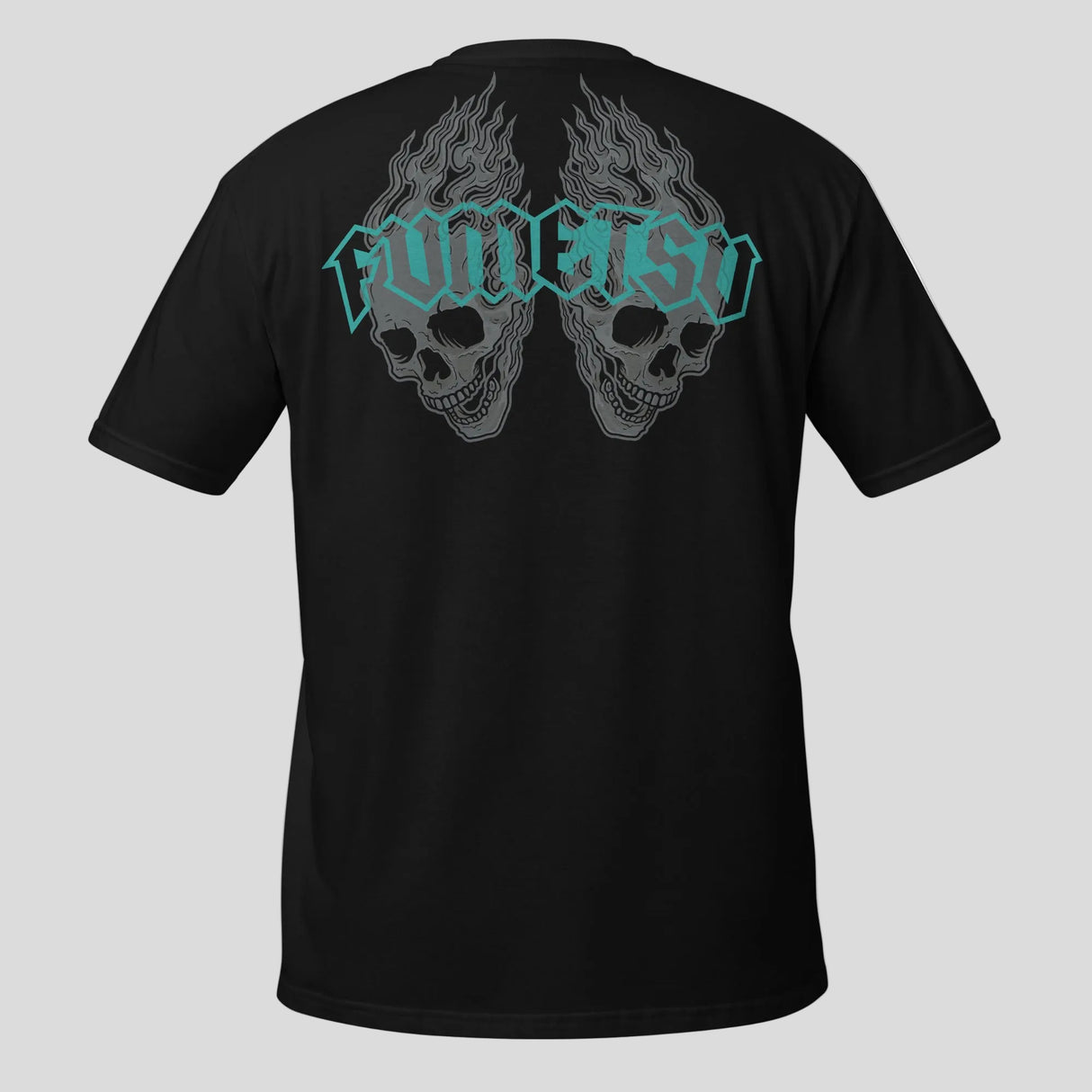 Fumetsu Inked - Skulls T-Shirt Black/Grey/Teal Back