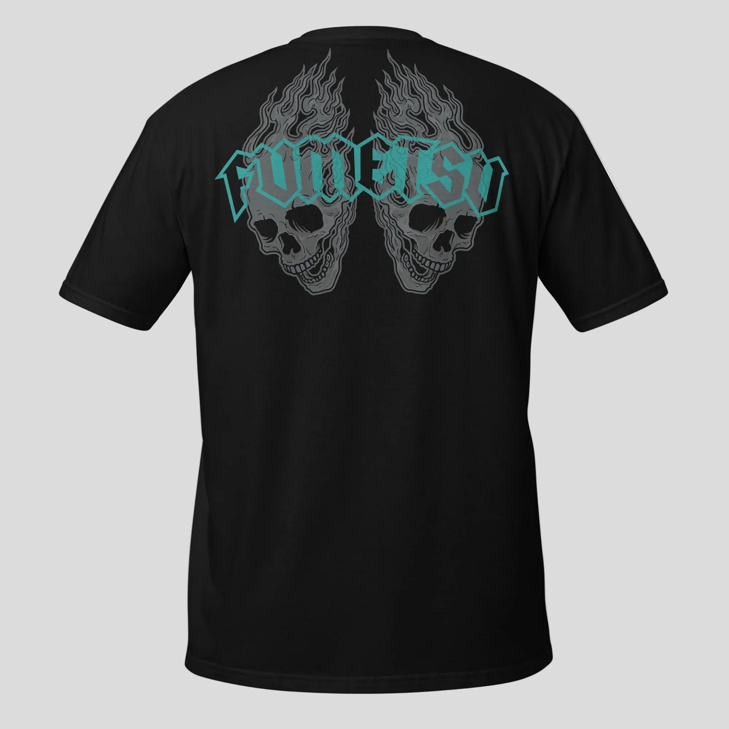 Fumetsu Inked - Skulls T-Shirt Black/Grey/Teal Back