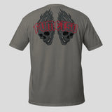Fumetsu Inked - Skulls T-Shirt Charcoal/Red Back