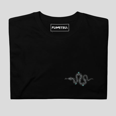 Fumetsu Inked - Snake T-Shirt Black/Grey/Teal Folded