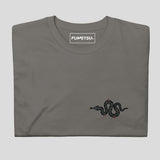 Fumetsu Inked - Snake T-Shirt Charcoal/Red Folded