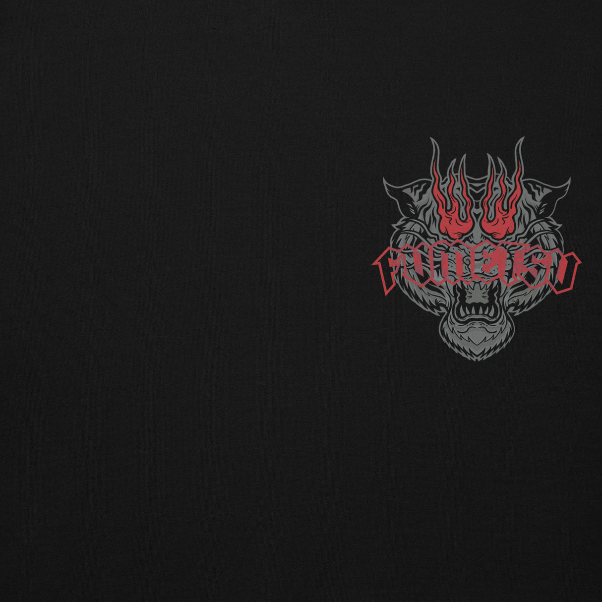Fumetsu Inked - Tiger Hoodie Black/Red Logo