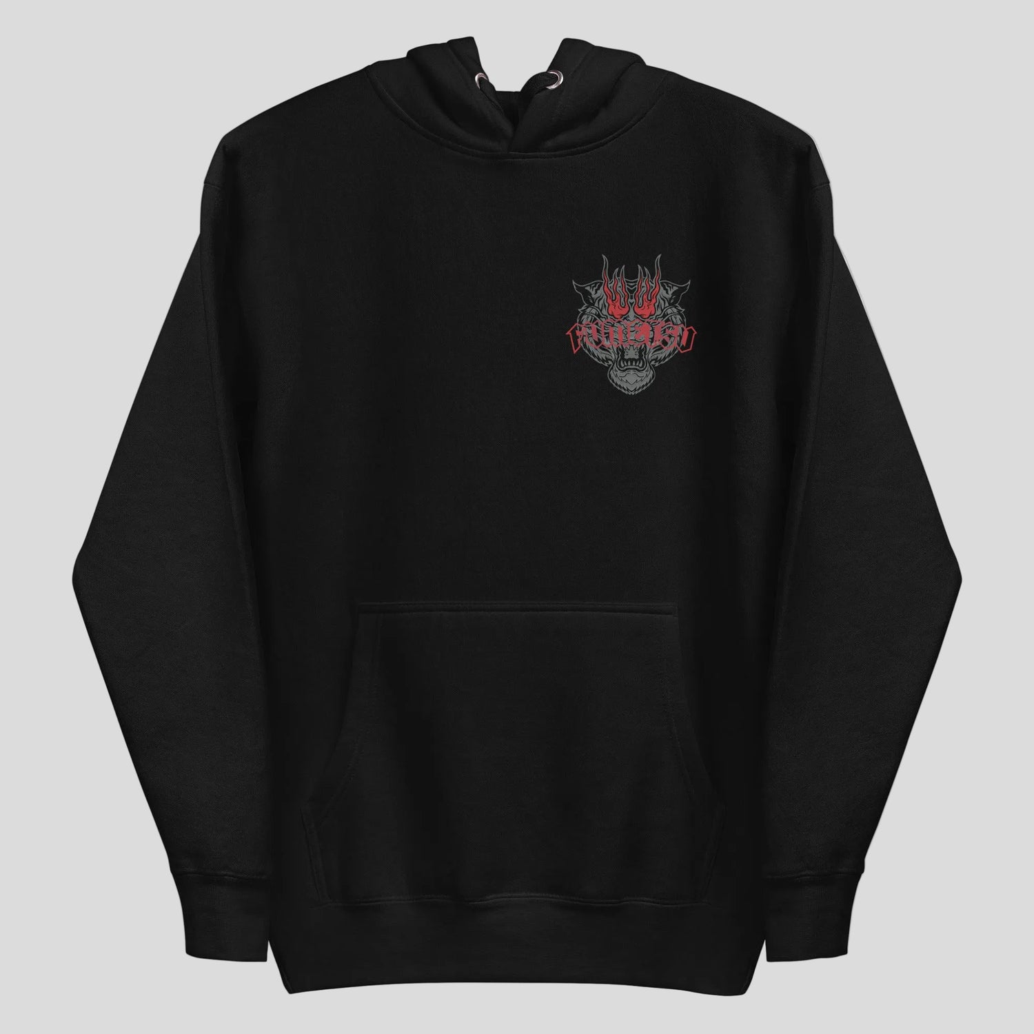 Fumetsu Inked Tiger Hoodie Black/Red