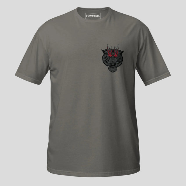 Fumetsu Inked - Tiger T-Shirt Charcoal/Red