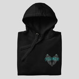 Fumetsu Inked - Wings Hoodie Black/Teal Folded